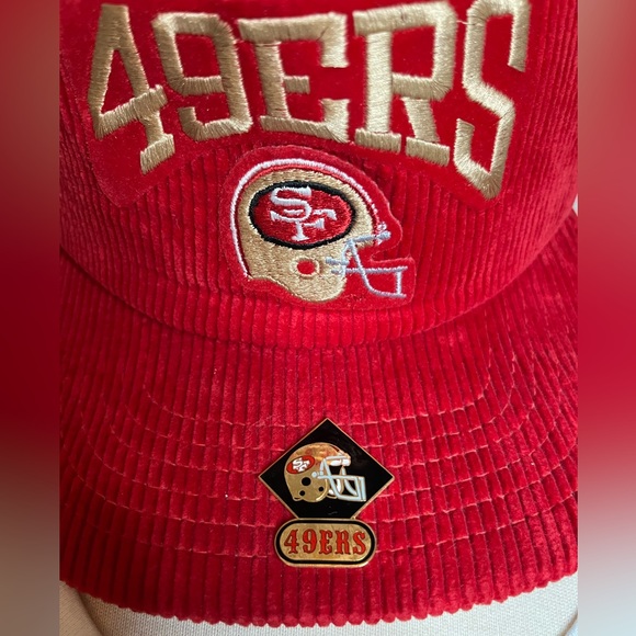 Vintage Corduroy 49’er Snapback Cap with Enamel 49’er Pin - Picture 2 of 9